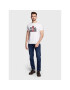 Pepe Jeans Тишърт Trevor PM508534 Бял Slim Fit - Pepit.bg