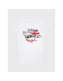 Pepe Jeans Тишърт Troy Tee PB503534 Бял Regular Fit - Pepit.bg