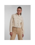 Pieces Дънково яке 17133488 Бежов Regular Fit - Pepit.bg