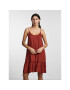 Pieces Лятна рокля 17139337 Червен Regular Fit - Pepit.bg