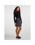 Pieces Мини пола 17143411 Черен Regular Fit - Pepit.bg