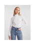 Pieces Поло 17108494 Бял Slim Fit - Pepit.bg