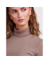 Pieces Поло Kitte 17127241 Кафяв Slim Fit - Pepit.bg