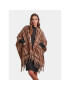 Pieces Пончо Pcariana 17130180 Кафяв Oversize - Pepit.bg