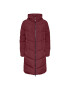 Pieces Пухено яке 17126619 Бордо Regular Fit - Pepit.bg