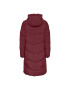 Pieces Пухено яке 17126619 Бордо Regular Fit - Pepit.bg