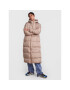 Pieces Пухено яке Bee 17127426 Бежов Oversize - Pepit.bg