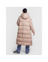 Pieces Пухено яке Bee 17127426 Бежов Oversize - Pepit.bg
