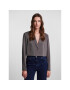 Pieces Сако 17141850 Сив Cropped Fit - Pepit.bg