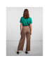 Pieces Текстилни панталони Size 17124525 Кафяв Regular Fit - Pepit.bg