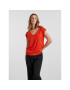 Pieces Тишърт 17095260 Червен Regular Fit - Pepit.bg