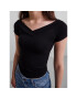 Pieces Тишърт 17106393 Черен Slim Fit - Pepit.bg