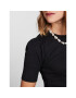 Pieces Тишърт 17133700 Черен Slim Fit - Pepit.bg