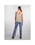 Pieces топ 17135284 Екрю Regular Fit - Pepit.bg