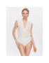 Pinko Боди Ines 100122 A01P Екрю Regular Fit - Pepit.bg
