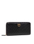 Pinko Голям дамски портфейл Ryder Wallet Zip Around L V Quil PE 22 PLTT 1P22P2 Y7SQ Черен - Pepit.bg