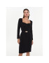 Pinko Коктейлна рокля Mendosa 100559 7624 Черен Regular Fit - Pepit.bg