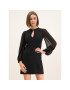 Pinko Коктейлна рокля Pan Di Spagna 20201 BLK01 1G14Y9 7624 Черен Regular Fit - Pepit.bg