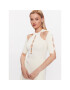 Pinko Плетена рокля 101227 A0TU Бял Regular Fit - Pepit.bg