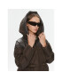 Pinko Пухено яке Client 101604 A11P Кафяв Regular Fit - Pepit.bg