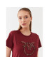 Pinko Тишърт Quentin 100535 A15D Бордо Regular Fit - Pepit.bg