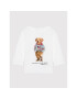 Polo Ralph Lauren Блуза Bear 310854212003 Бял Regular Fit - Pepit.bg