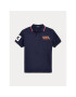 Polo Ralph Lauren Тениска с яка и копчета 710900614006 Тъмносин Custom Slim Fit - Pepit.bg