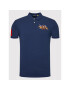 Polo Ralph Lauren Тениска с яка и копчета Ssl 710814437003 Тъмносин Slim Fit - Pepit.bg