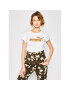 Puma Тишърт Ess + Mettallic Tee 582407 Бял Regular Fit - Pepit.bg
