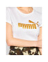 Puma Тишърт Ess + Mettallic Tee 582407 Бял Regular Fit - Pepit.bg