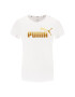 Puma Тишърт Ess + Mettallic Tee 582407 Бял Regular Fit - Pepit.bg