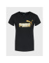 Puma Тишърт Essentials+ Metallic Logo 848303 Черен Regular Fit - Pepit.bg