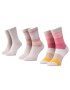 QUAZI Комплект 3 чифта дълги чорапи дамски QZ-SOCKS-65-04-WOMAN-005 Бежов - Pepit.bg