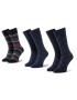 QUAZI Комплект 3 чифта дълги чорапи мъжки QZ-SOCKS-65-04-MEN-001 Тъмносин - Pepit.bg