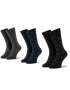 QUAZI Комплект 3 чифта дълги чорапи мъжки QZ-SOCKS-65-04-MEN-005 Сив - Pepit.bg