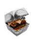 Rainbow Socks Комплект 2 чифта дълги чорапи мъжки Tasty Burger Кафяв - Pepit.bg