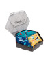 Rainbow Socks Комплект 3 чифта дълги чорапи мъжки Box Nurse Син - Pepit.bg