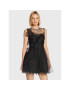 Red Valentino Коктейлна рокля 1R3VA22G6LB Черен Regular Fit - Pepit.bg