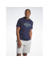 Reebok Тишърт Graphic Series HS4886 Тъмносин Regular Fit - Pepit.bg