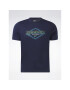 Reebok Тишърт Graphic Series HS4886 Тъмносин Regular Fit - Pepit.bg