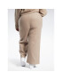 Reebok Долнище анцуг Classics Reverse Fleece Wide Leg Joggers (Plus Size) IB4453 Кафяв - Pepit.bg