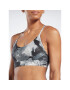 Reebok Спортен сутиен Lux Strappy Allover Print HS7793 Черен - Pepit.bg