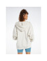 Reebok Суитшърт Classics Oversized Long Zip-Up Hoodie IC8093 Сив - Pepit.bg