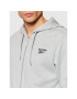 Reebok Суитшърт Left Chest Logo Full HG4451 Сив Regular Fit - Pepit.bg