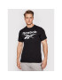 Reebok Тишърт Graphic Series Stacked FP9150 Черен Slim Fit - Pepit.bg