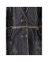 Remain Сако Washed Leather Boxy RM2043 Кафяв Regular Fit - Pepit.bg