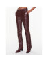 Remain Кожени панталони Leather Zipper RM2053 Бордо Straight Fit - Pepit.bg