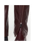 Remain Кожени панталони Leather Zipper RM2053 Бордо Straight Fit - Pepit.bg