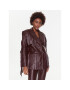 Remain Кожено яке Leather Fringed RM2051 Бордо Regular Fit - Pepit.bg