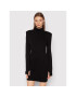 Remain Плетена рокля Lizea RM874 Черен Slim Fit - Pepit.bg